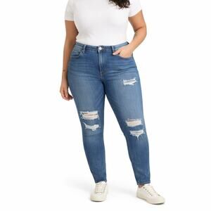Levi’s 721 High Rise Skinny Distressed Jeans Women’s 16W Medium Wash